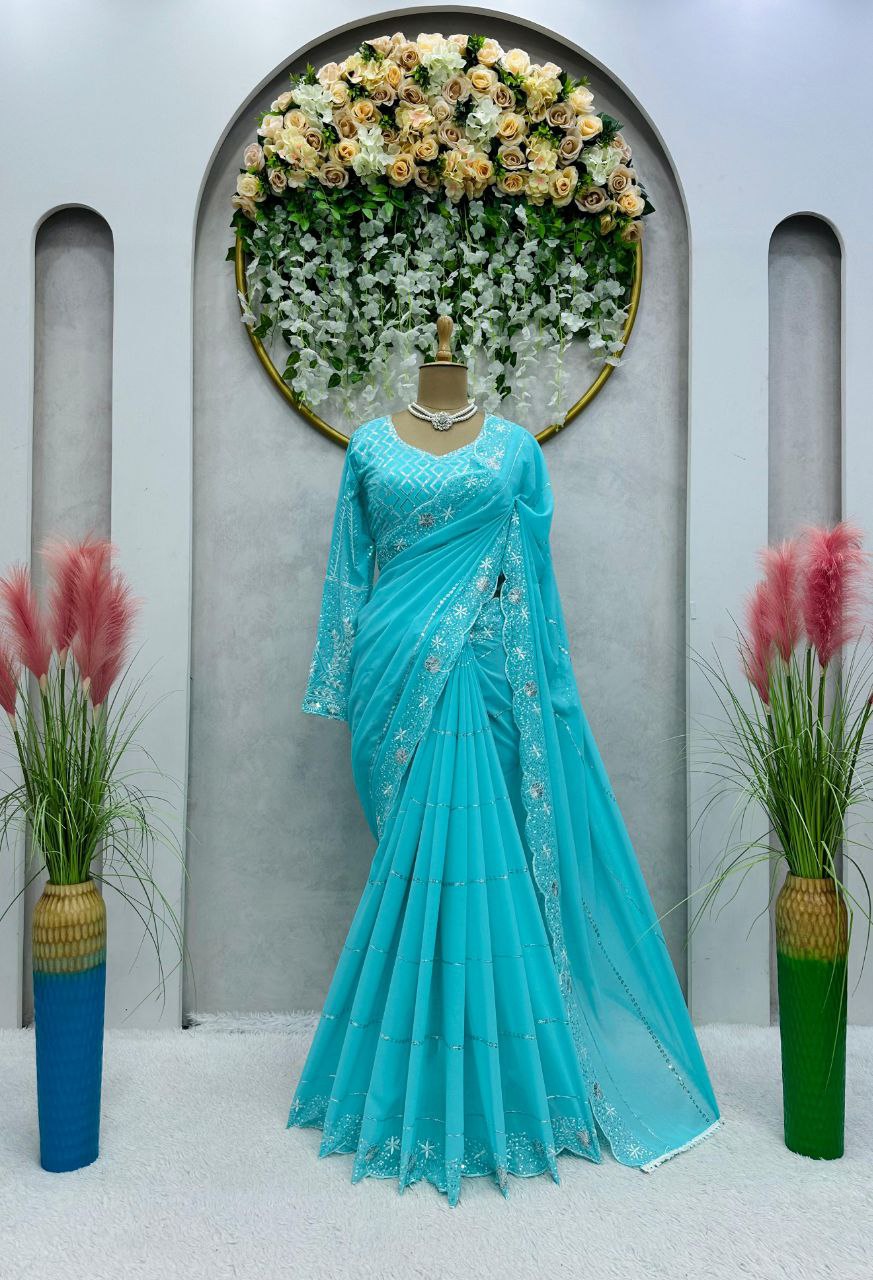 ooking some one for this same colour beautiful Designer Saree